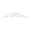 Ekena Millwork Pitch Austin Architectural Grade PVC Gable Pediment, 36"W x 7 1/2"H x 1"P (5/12) GPP036X008X100AUS - alternate 4